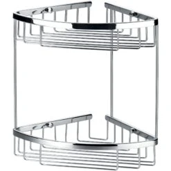 Flova Brass Double Corner Rack