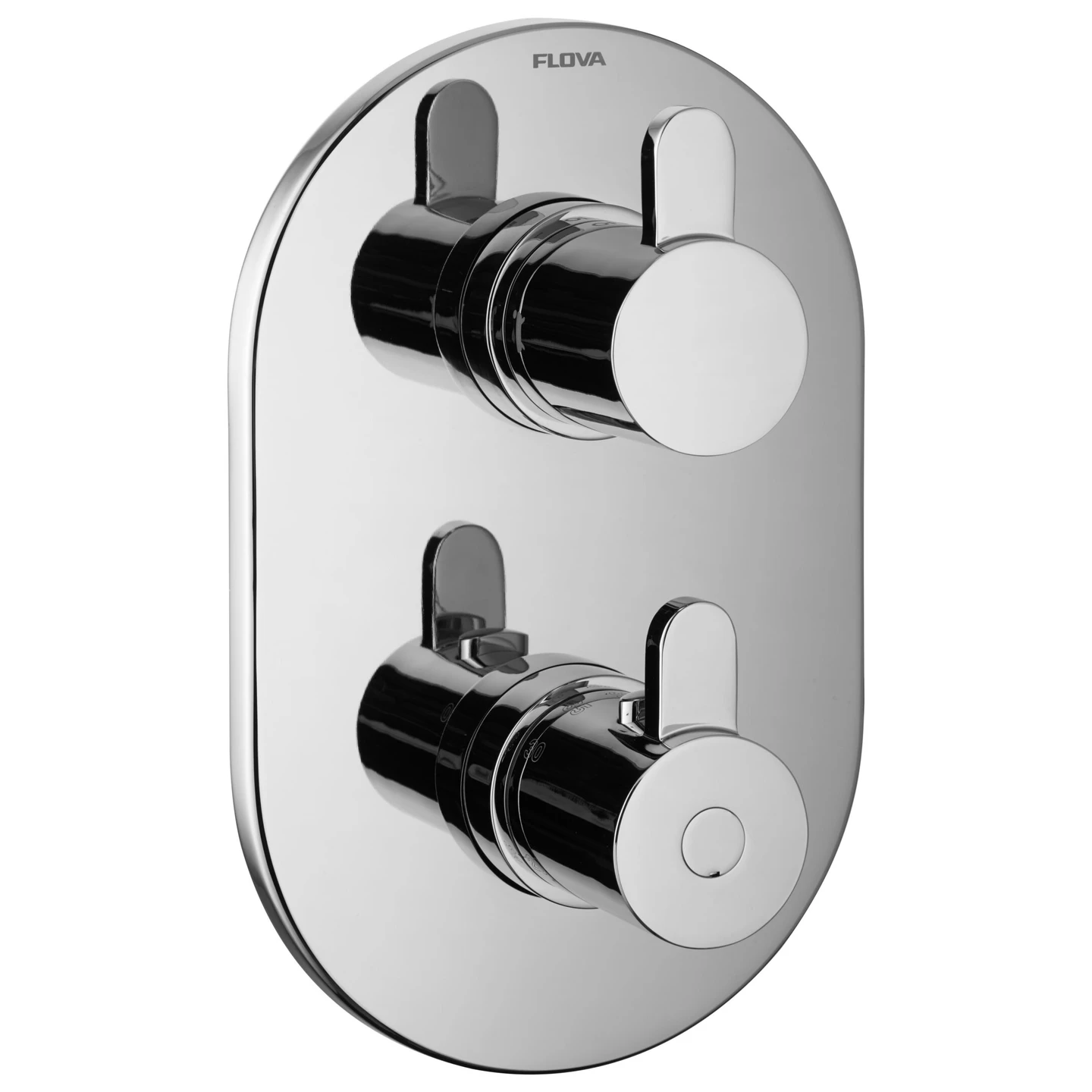Flova Smart Slim Oval 3 Outlet Shower Trim Kit Only 3 Flova Smart Slim Oval 3 Outlet Shower Trim Kit Only