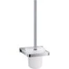 Flova Sofija Toilet Brush With Steel Handle & Glass Holder -Home Furnishings flova so8923