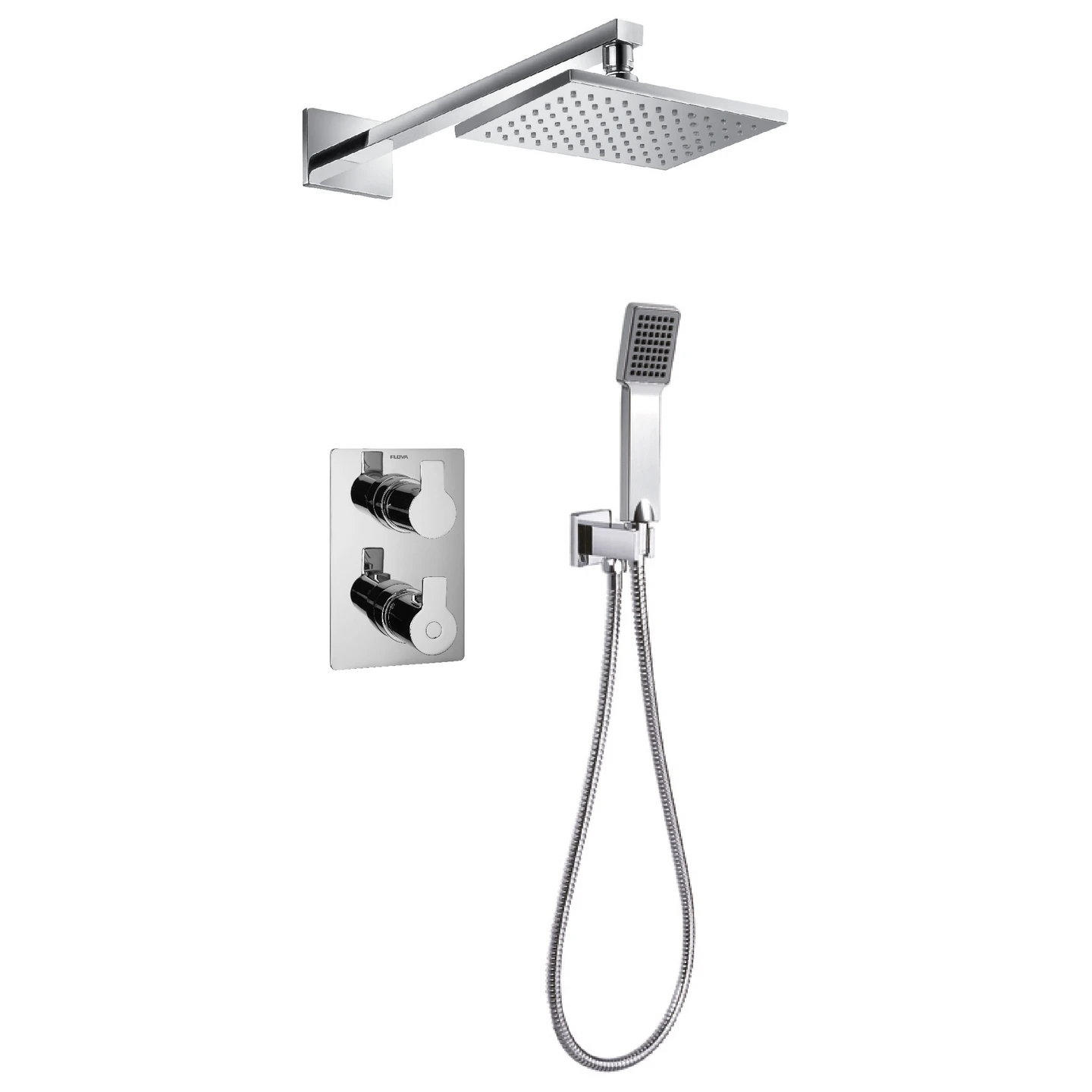 Flova Spring Thermostatic 2 Outlet Shower Set 3 Flova Spring Thermostatic 2 Outlet Shower Set
