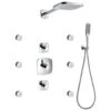 Flova Urban Thermostatic Shower Set With Body Jets -Home Furnishings flova urt4wpk1