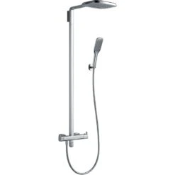 Flova Urban Shower Column With Thermostatic Mixer & Handset