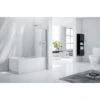 Frontline Aquaglass 8mm Square Bath Screen 1500 X 800mm