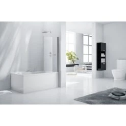 Frontline Aquaglass 8mm Square Bath Screen 1500 X 800mm