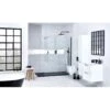 Frontline Aquaglass Black 800mm Walk-In Front Panel 10mm Clear Glass -Home Furnishings frontline be900933