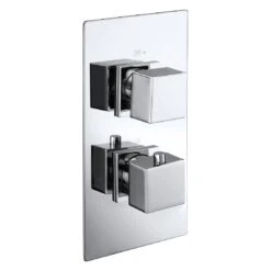 Frontline Aquaflow Italia Cube Twin Concealed Thermostatic Shower Valve