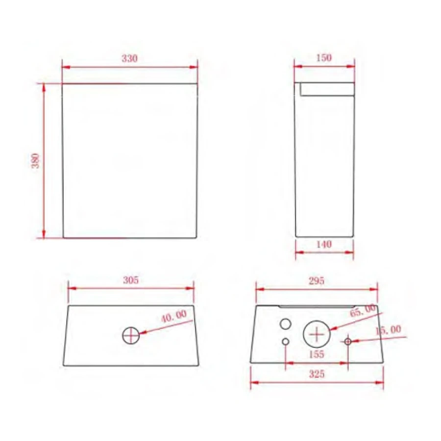 Frontline Aquaceramica Piccolo Close Coupled Cistern 4 Frontline Aquaceramica Piccolo Close Coupled Cistern - Image 2