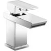 Frontline Aquaflow Sleek Mono Basin Mixer With Click Clack Waste -Home Furnishings frontline biqsk03