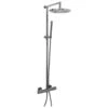 Frontline Aquaflow Sleek Shower Column Matt Rhodium -Home Furnishings frontline fmart15406mr