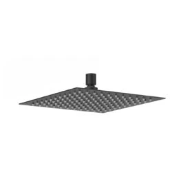 Frontline Aquaflow Square Ultra Thin Shower Head 300mm Matt Black