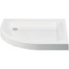 Frontline Aquaglass 1200x800mm Quadrant LH Shower Tray -Home Furnishings frontline jtufr1280lq