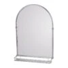 Frontline Holborn Traditional Arched Mirror With Glass Shelf Chrome
