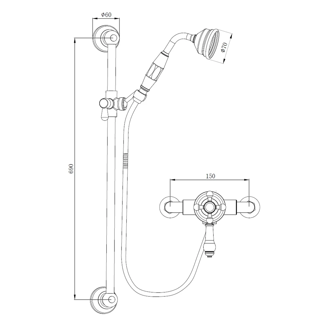 Frontline Holborn Exposed Shower Pack 4 Frontline Holborn Exposed Shower Pack - Image 2