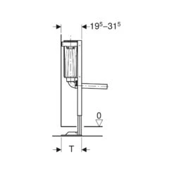 Geberit Duofix Frame With Low-Height Furniture Cistern 79cm -Home Furnishings geberit 111207002 4