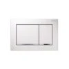 Geberit Omega30 Flush Plate White & Gloss Chrome -Home Furnishings geberit 115080kj1