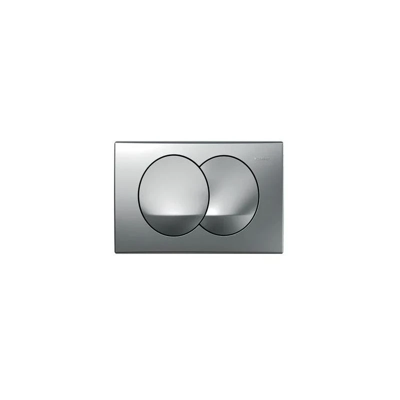 Geberit Delta20 Flush Plate, Dual Flush, Matt Chrome 3 Geberit Delta20 Flush Plate, Dual Flush, Matt Chrome