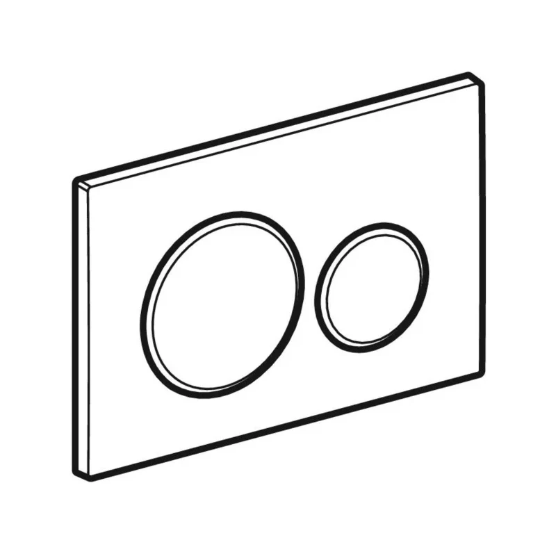 Geberit Sigma 20 Dual Flush Plate Black 4 Geberit Sigma 20 Dual Flush Plate Black - Image 2