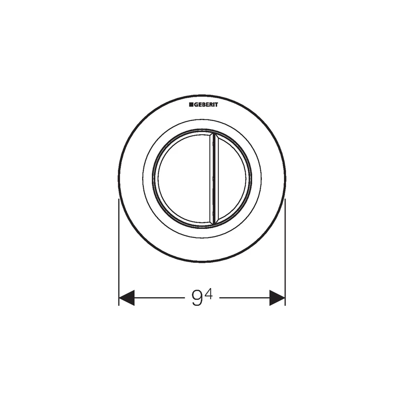 Geberit Flush Button Pneumatic Matt Chrome 4 Geberit Flush Button Pneumatic Matt Chrome - Image 2