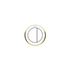 Geberit Dual Flush Button Type 10 12/15cm White/Gold/White