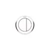 Geberit Dual Flush Button Type 10 White/Gloss Chrome/White -Home Furnishings geberit 116057kj1
