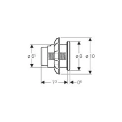 Geberit Dual Flush Button Type 10 White/Gloss Chrome/White 7 Geberit Dual Flush Button Type 10 White/Gloss Chrome/White -Home Furnishings geberit 116057kj1 3