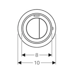 Geberit Remote Pneumatic Flush Actuation Type 10 For Furniture 8 Geberit Remote Pneumatic Flush Actuation Type 10 For Furniture -Home Furnishings geberit 116057sn1 3