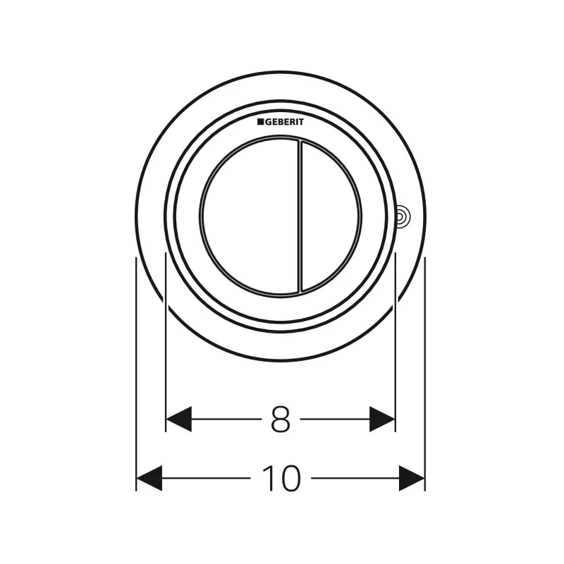 Geberit Remote Pneumatic Flush Actuation Type 10 For Furniture 5 Geberit Remote Pneumatic Flush Actuation Type 10 For Furniture - Image 3