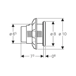 Geberit Remote Pneumatic Flush Actuation Type 10 For Furniture 9 Geberit Remote Pneumatic Flush Actuation Type 10 For Furniture -Home Furnishings geberit 116057sn1 4