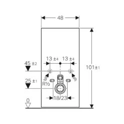Geberit Monolith For Wall-Hung WC 101cm Black Glass/Black Chrome 8 Geberit Monolith For Wall-Hung WC 101cm Black Glass/Black Chrome -Home Furnishings geberit 131021sj6 3
