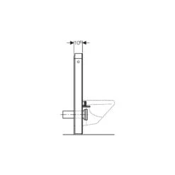 Geberit Monolith Module For Wall Hung WC 101cm Mint Glass 7 Geberit Monolith Module For Wall Hung WC 101cm Mint Glass -Home Furnishings geberit 131021sl5 3