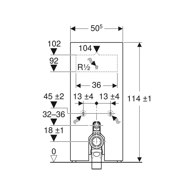 Geberit Monolith For Floor-Standing WC 114cm Black Glass/Black Chrome 5 Geberit Monolith For Floor-Standing WC 114cm Black Glass/Black Chrome - Image 3