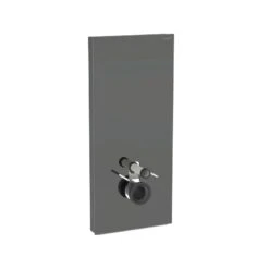 Geberit Monolith Plus For Wall-Hung WC 114cm Lava Glass/Black Chrome