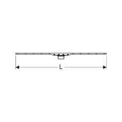 Geberit CleanLine80 Shower Channel 30-90cm Brushed Steel -Home Furnishings geberit 154440qc1 3