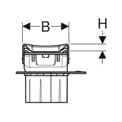 Geberit CleanLine80 Shower Channel 30-130cm Polished/Brushed Steel -Home Furnishings geberit 154441ks1 5
