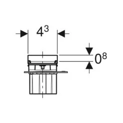 Geberit CleanLine Shower Channel Tile-Bearing 11 Geberit CleanLine Shower Channel Tile-Bearing -Home Furnishings geberit 154455001 5