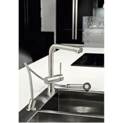 Gessi Oxygen Kitchen Sink Mixer 16556 Brushed Nickel 7 Gessi Oxygen Kitchen Sink Mixer 16556 Brushed Nickel -Home Furnishings gessi 16556149 3