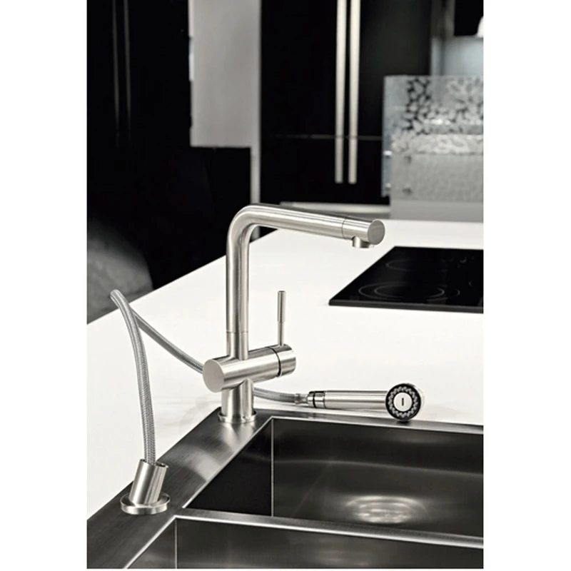 Gessi Oxygen Kitchen Sink Mixer 16556 Brushed Nickel 5 Gessi Oxygen Kitchen Sink Mixer 16556 Brushed Nickel - Image 3