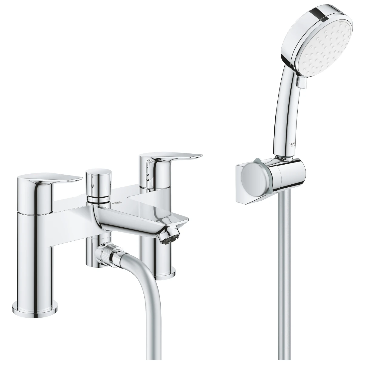 Grohe Bauedge Bath/Shower Mixer With Hand Shower Kit 25246 3 Grohe Bauedge Bath/Shower Mixer With Hand Shower Kit 25246