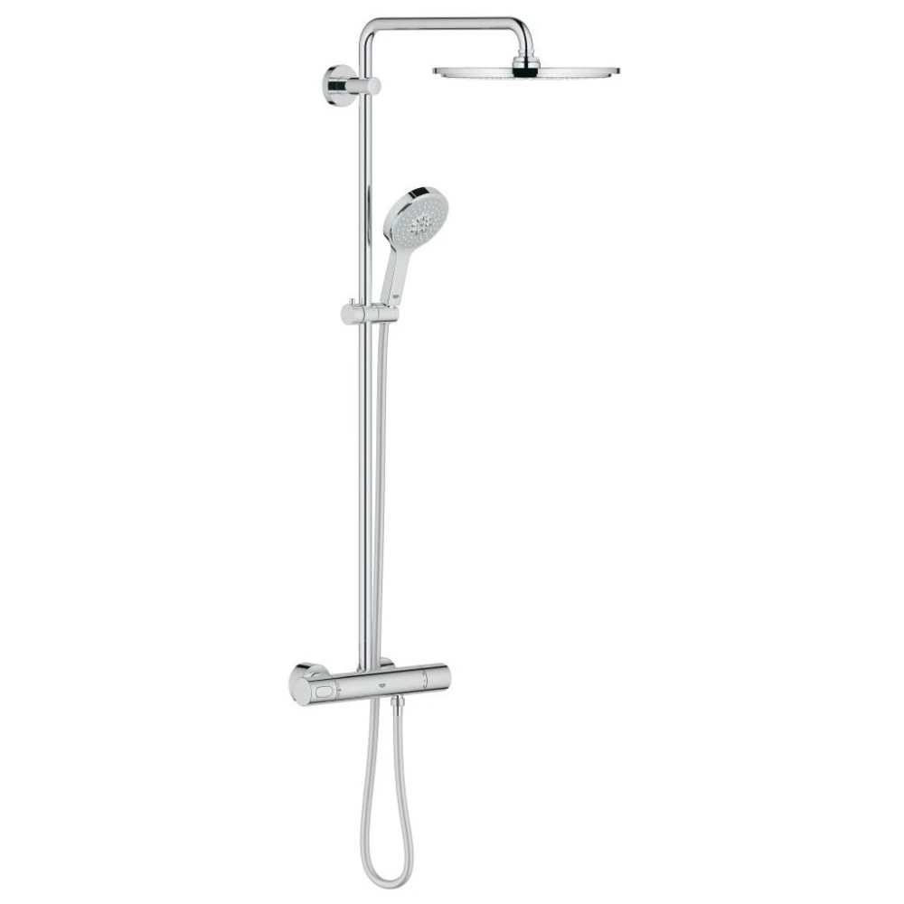 Grohe Rainshower 310 Thermostatic Wall Shower System 27968 3 Grohe Rainshower 310 Thermostatic Wall Shower System 27968