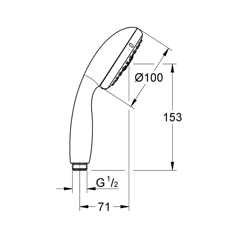 Grohe Tempesta 100 Hand Shower 4 Sprays 28578 Chrome 4 Grohe Tempesta 100 Hand Shower 4 Sprays 28578 Chrome - Image 2