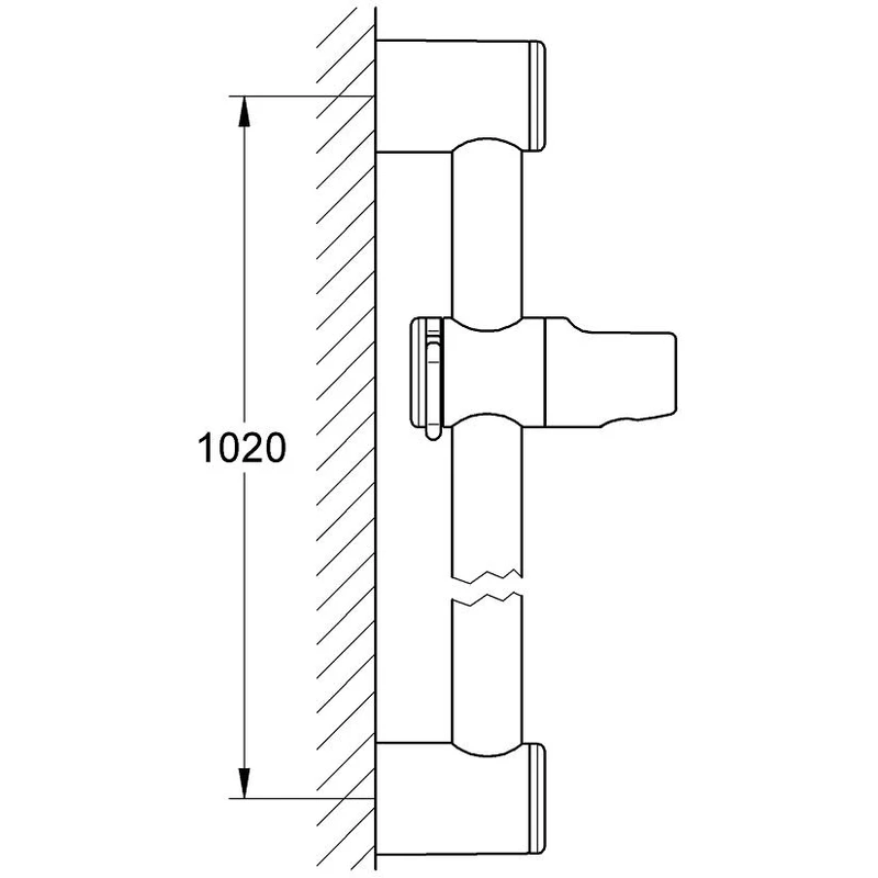 Grohe Shower Rail 1000mm 28621 4 Grohe Shower Rail 1000mm 28621 - Image 2