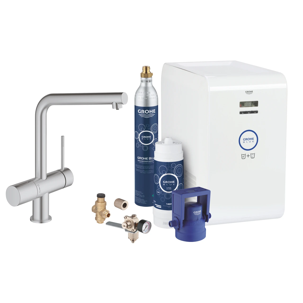 Grohe Blue Minta Professional Starter Kit 31347 Supersteel 3 Grohe Blue Minta Professional Starter Kit 31347 Supersteel