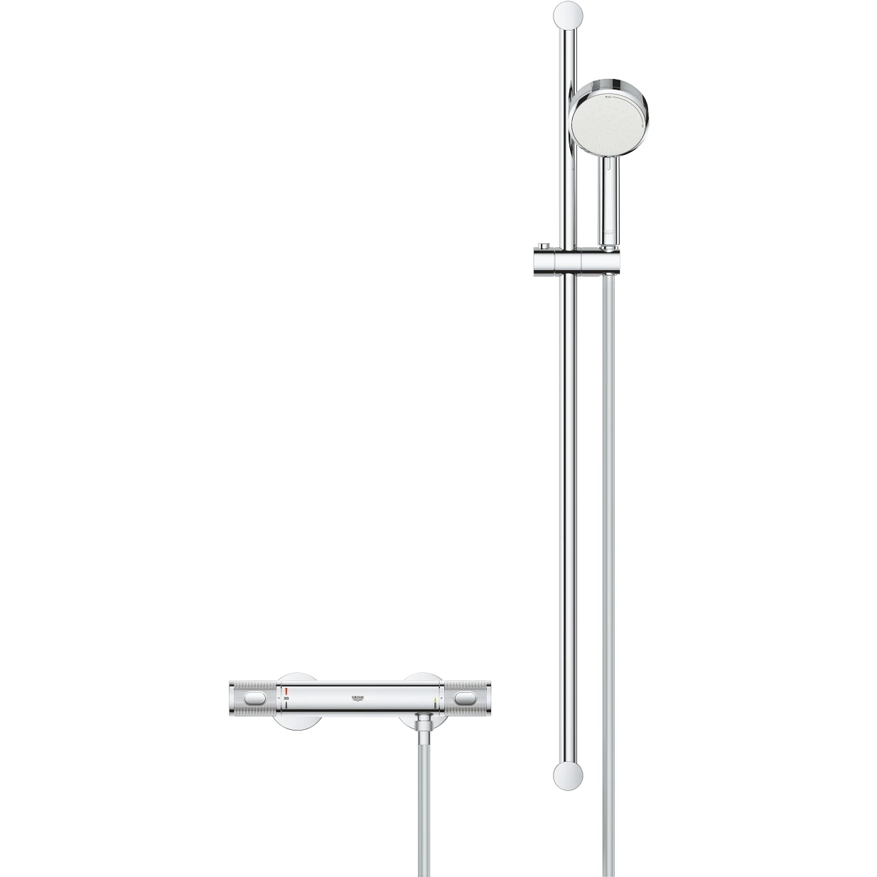 Grohe Grohtherm 1000 Performance Shower Mixer With Kit 34784 5 Grohe Grohtherm 1000 Performance Shower Mixer With Kit 34784 - Image 3