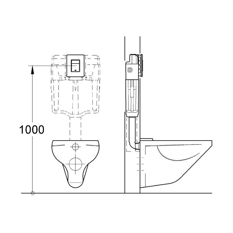 Grohe Skate Cosmopolitan WC Wall Plate 38821 4 Grohe Skate Cosmopolitan WC Wall Plate 38821 - Image 2