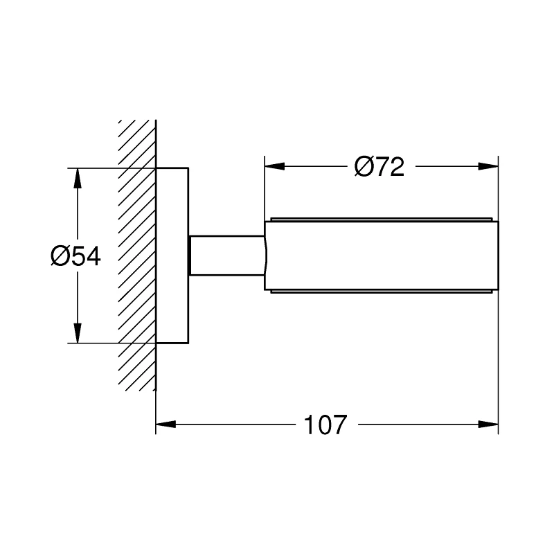 Grohe Essentials Glass/Soap Dish Holder 40369 Sunset 4 Grohe Essentials Glass/Soap Dish Holder 40369 Sunset - Image 2