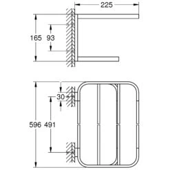 Grohe Selection Multi-Towel Rack 41066 -Home Furnishings grohe 41066000 3
