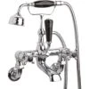 Hudson Reed Black Topaz Crosshead Wall Bath Shower Mixer Dome 2 Hudson Reed Black Topaz Crosshead Wall Bath Shower Mixer Dome -Home Furnishings hudson reed bc404dxwm