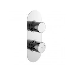 Hudson Reed Round Twin Shower Valve With Diverter