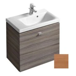 Ideal Standard Concept Space 600mm Wall Basin Unit LH E0314 Oak