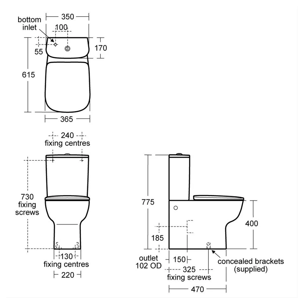 Ideal Standard Studio Echo Short Projection Toilet With Slow Close Seat 4 Ideal Standard Studio Echo Short Projection Toilet With Slow Close Seat - Image 2